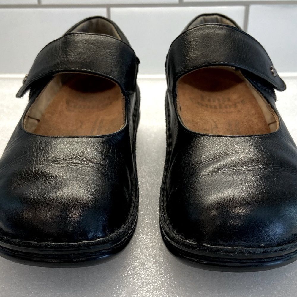 Finn Comfort Womens Laval “Mary Janes” Black Leather Shoes Made in 🇩🇪 Size 8 - Picture 4 of 10